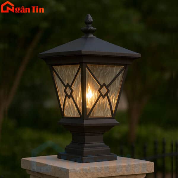 Đèn trụ cổng trang trí sân vườn cổng tường rào Led 12W E27 220V TCNT200 Ngân Tin - Image 4