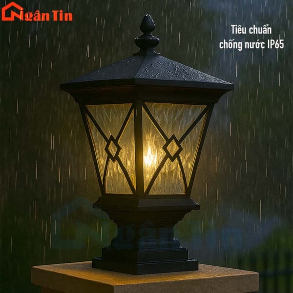 Đèn trụ cổng trang trí sân vườn cổng tường rào Led 12W E27 220V TCNT200 Ngân Tin - Image 5