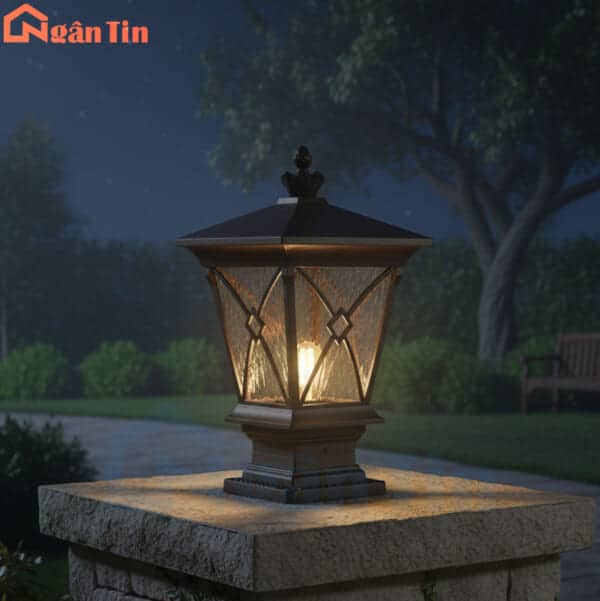 Đèn trụ cổng trang trí sân vườn cổng tường rào Led 12W E27 220V TCNT200 Ngân Tin - Image 7