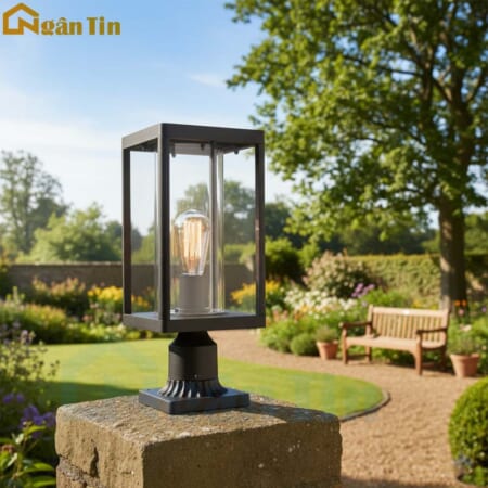 Đèn trụ cổng trang trí sân vườn cổng tường rào hành lang lối đi E27 220V TCNT201 Ngân Tin