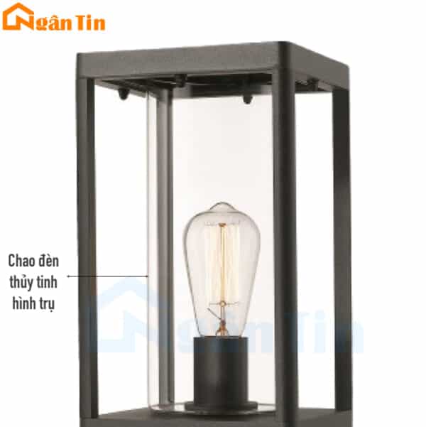 Đèn trụ cổng trang trí sân vườn cổng tường rào hành lang lối đi E27 220V TCNT201 Ngân Tin - Image 7