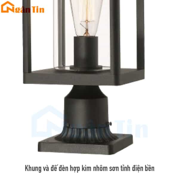 Đèn trụ cổng trang trí sân vườn cổng tường rào hành lang lối đi E27 220V TCNT201 Ngân Tin - Image 8