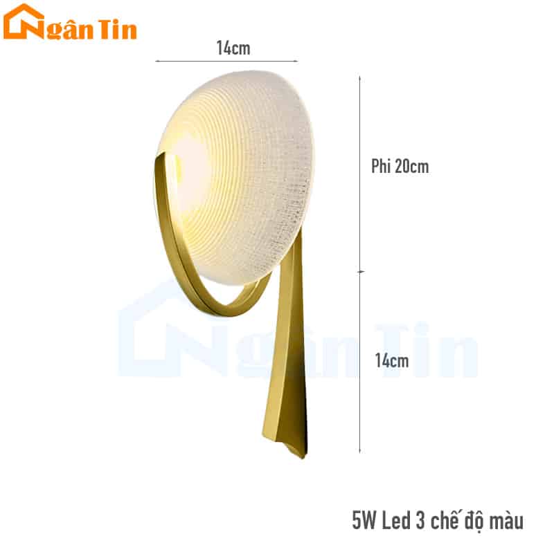 Đèn gắn tường treo tường trang trí phòng ngủ phòng khách Led 3 chế độ màu 220V VK120 Ngân Tin 2 Đèn gắn tường treo tường trang trí phòng ngủ phòng khách Led 3 chế độ màu 220V VK120 Ngân Tin - Image 2