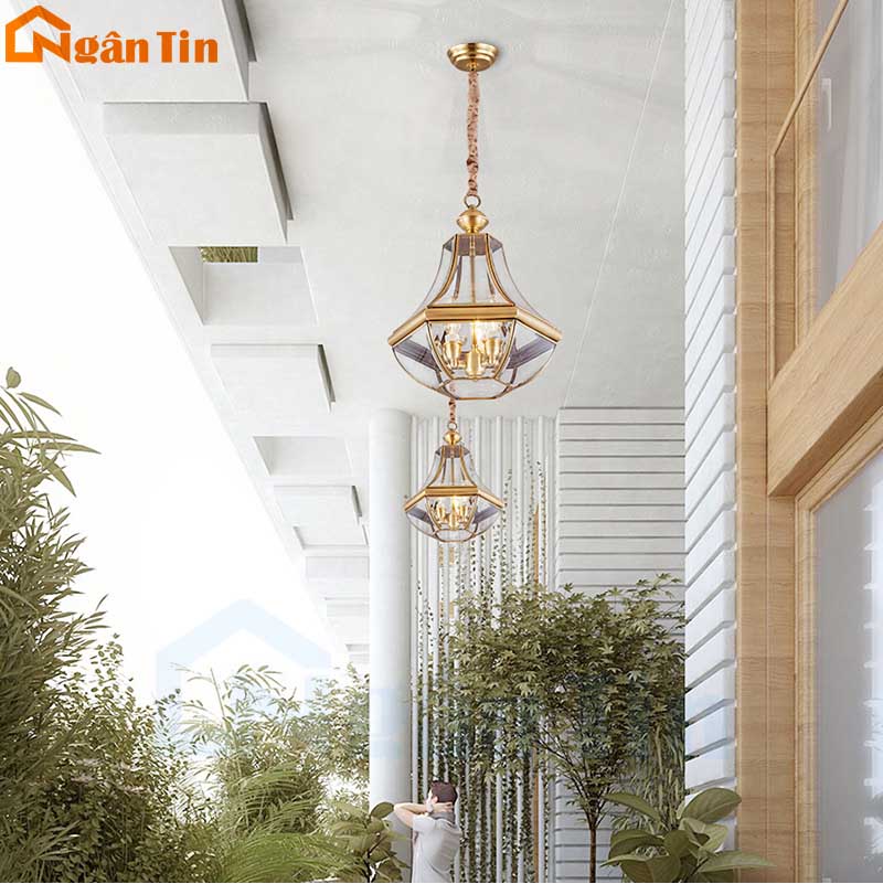 Đèn thả đồng cổ điển cao cấp trang trí ban công phòng khách bàn ăn E14 220V THD12 Ngân Tin 7 Đèn thả đồng cổ điển cao cấp trang trí ban công phòng khách bàn ăn E14 220V THD12 Ngân Tin - Image 7