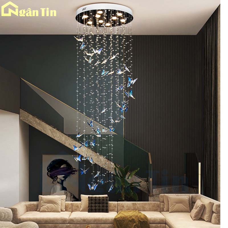 Đèn thả thông tầng pha lê cánh bướm trang trí cầu thang sảnh phòng khách 45W 220V TPL127 Ngân Tin 4 den-tha-thong-pha-le-canh-buom-trang-tri-cau-thang-phong-khach-tpl127-ngan-tin