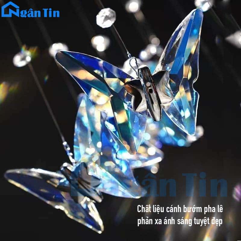 Đèn thả thông tầng pha lê cánh bướm trang trí cầu thang sảnh phòng khách 45W 220V TPL127 Ngân Tin 11 den tha thong tang canh buom trang tri cau thang sanh phong khach tpl127 ngan tin 7