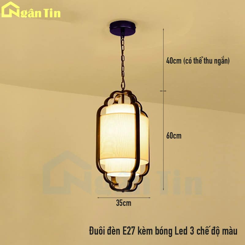 Đèn thả trần bàn ăn trang trí phòng khách sảnh phòng ngủ quầy bar E27 220V THD65 Ngân Tin 11 den tha tran trang tri ban an quay bar e27 thd65 ngan tin 8