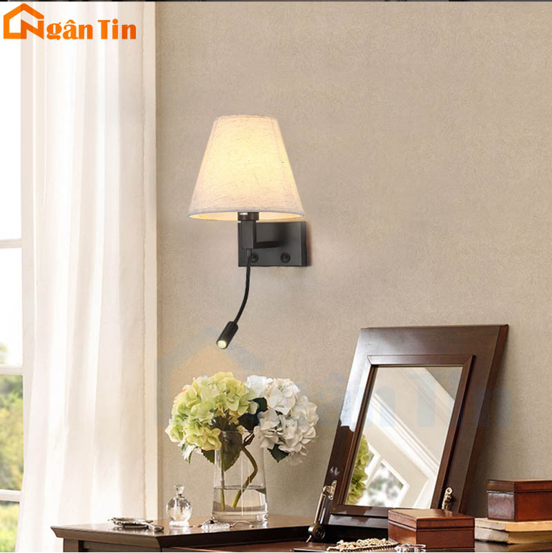Đèn ngủ treo tường gắn tường trang trí phòng khách Led 3 màu E27 220V VDN507 Ngân Tin 3 den-ngu-treo-tuong-gan-tuong-phong-khach-vdn507-ngan-tin
