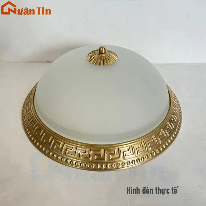 Đèn Mâm Đồng Ốp Trần Trang Trí Ban Công Phòng Ngủ Phòng Khách Led 3 Màu 220V OD07 Ngân Tin 12 den mam dong tron op tran trang tri phong khach phong ngu led 3 mau OD07 ngan tin 5