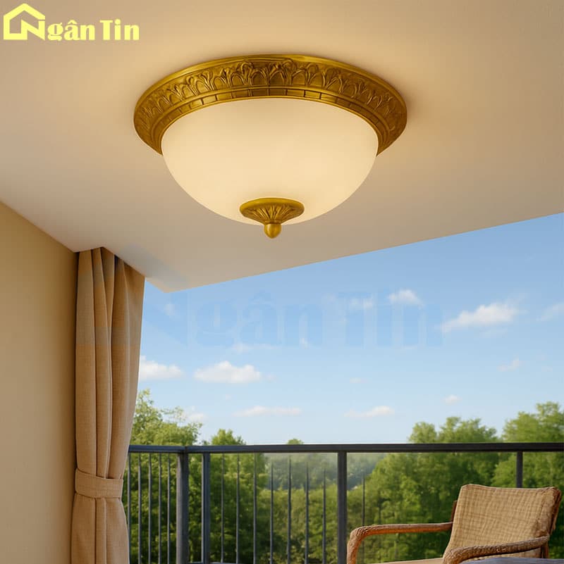 Đèn Mâm Đồng Ốp Trần Trang Trí Ban Công Phòng Ngủ Phòng Khách Led 3 Màu 220V OD08 Ngân Tin 1 den-mam-dong-op-tran-trang-tri-ban-cong-phong-ngu-led-3-che-do-mau-od08-ngan-tin