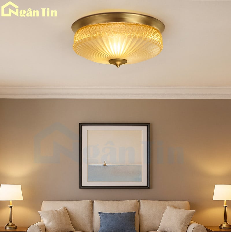 Đèn Mâm Đồng Ốp Trần Trang Trí Ban Công Phòng Ngủ Phòng Khách Led 3 Màu 220V OD09 Ngân Tin 6 Đèn Mâm Đồng Ốp Trần Trang Trí Ban Công Phòng Ngủ Phòng Khách Led 3 Màu 220V OD09 Ngân Tin - Image 6