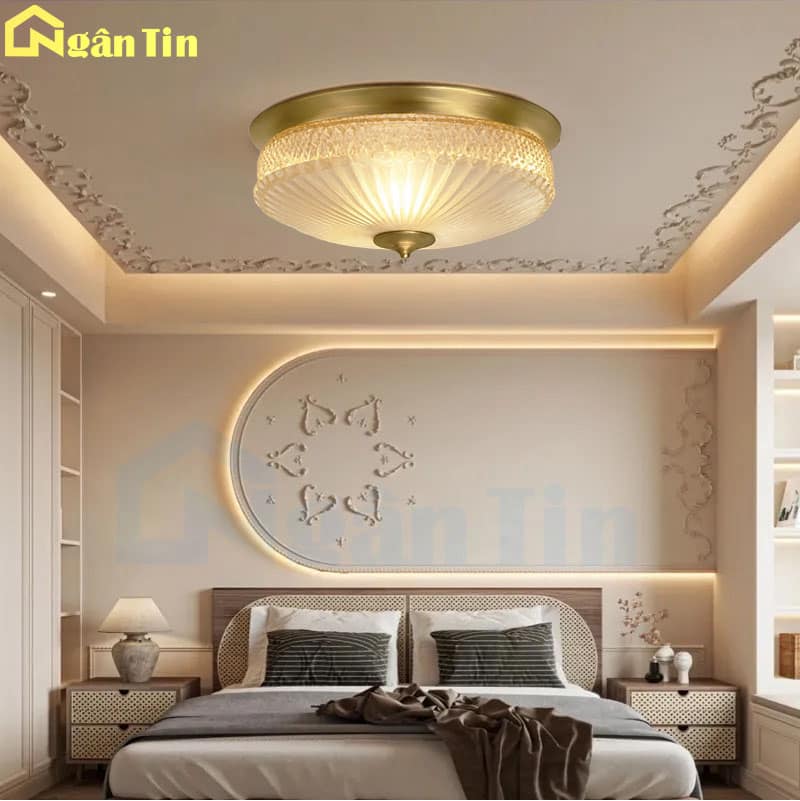 Đèn Mâm Đồng Ốp Trần Trang Trí Ban Công Phòng Ngủ Phòng Khách Led 3 Màu 220V OD09 Ngân Tin 4 Đèn Mâm Đồng Ốp Trần Trang Trí Ban Công Phòng Ngủ Phòng Khách Led 3 Màu 220V OD09 Ngân Tin - Image 4