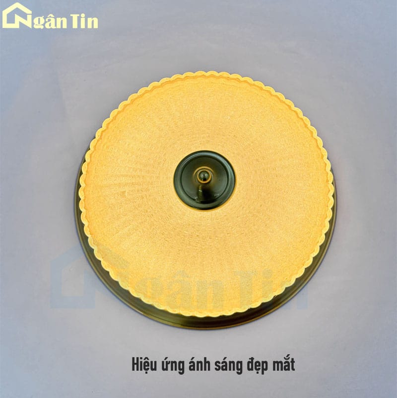 Đèn Mâm Đồng Ốp Trần Trang Trí Ban Công Phòng Ngủ Phòng Khách Led 3 Màu 220V OD09 Ngân Tin 17 den mam dong tron op tran trang tri phong khach phong ngu led 3 mau OD09 ngan tin 8