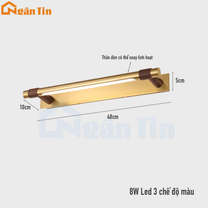 Đèn Soi Tranh Soi Gương Trang Trí Phòng Khách Nhà Tắm Led 3 Chế Độ Màu 220V RT41 Ngân Tin 14 den soi guong soi tranh trang tri trong nha led 3 che do mau rt41 ngan tin 7