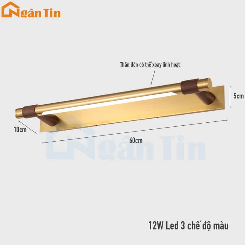 Đèn Soi Tranh Soi Gương Trang Trí Phòng Khách Nhà Tắm Led 3 Chế Độ Màu 220V RT41 Ngân Tin 15 den soi guong soi tranh trang tri trong nha led 3 che do mau rt41 ngan tin 8