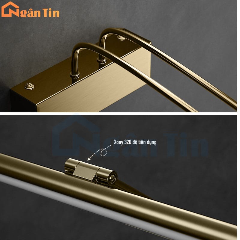 Đèn Soi Tranh Soi Gương Trang Trí Phòng Khách Nhà Tắm Led 3 Chế Độ Màu 220V RT6037 Ngân Tin 16 den soi guong soi tranh trang tri trong nha led 3 che do mau rt6037 ngan tin 11