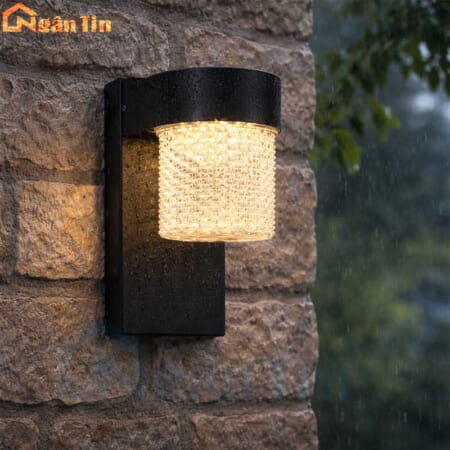 Đèn gắn tường ngoài trời treo tường ốp tường trang trí cổng hành lang cầu thang 220V VNT1812T1 Ngân Tin
