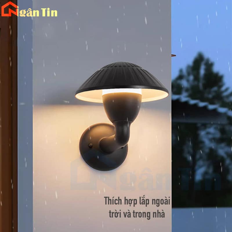 Đèn gắn tường hình nấm treo tường trang trí ngoài trời chống nước 220V VNT742 Ngân Tin 4 Đèn gắn tường hình nấm treo tường trang trí ngoài trời chống nước 220V VNT742 Ngân Tin - Image 4