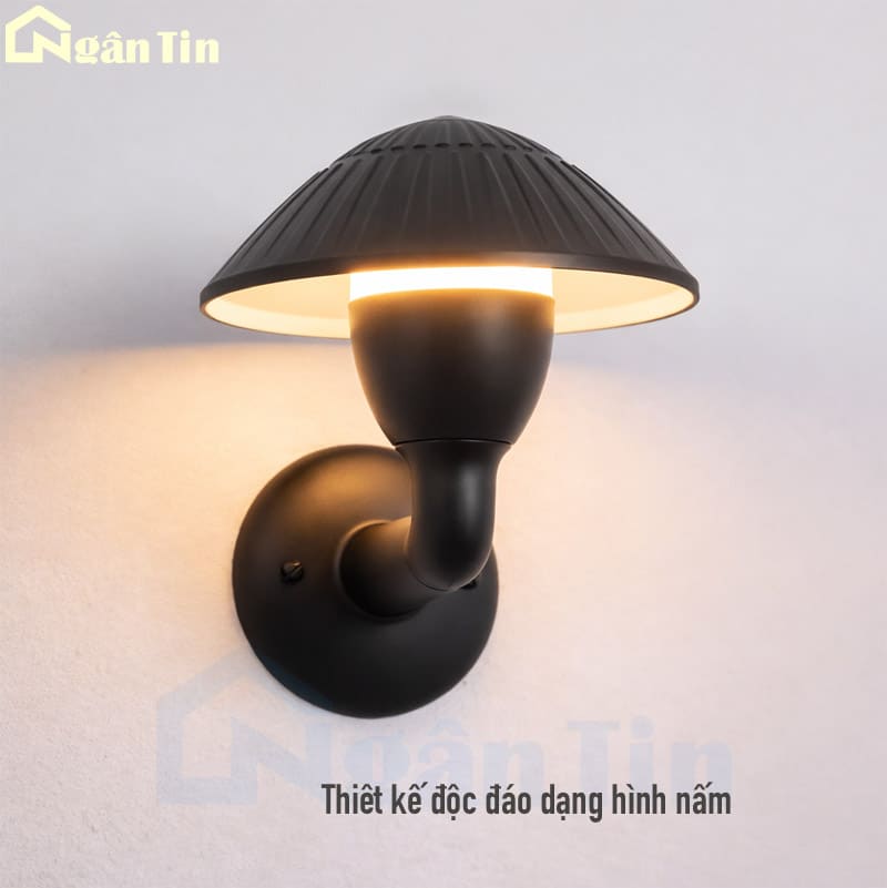 Đèn gắn tường hình nấm treo tường trang trí ngoài trời chống nước 220V VNT742 Ngân Tin 11 den treo tuong gan tuong ngoai troi trang tri trong nha cau thang 220v vnt742 ngan tin 5
