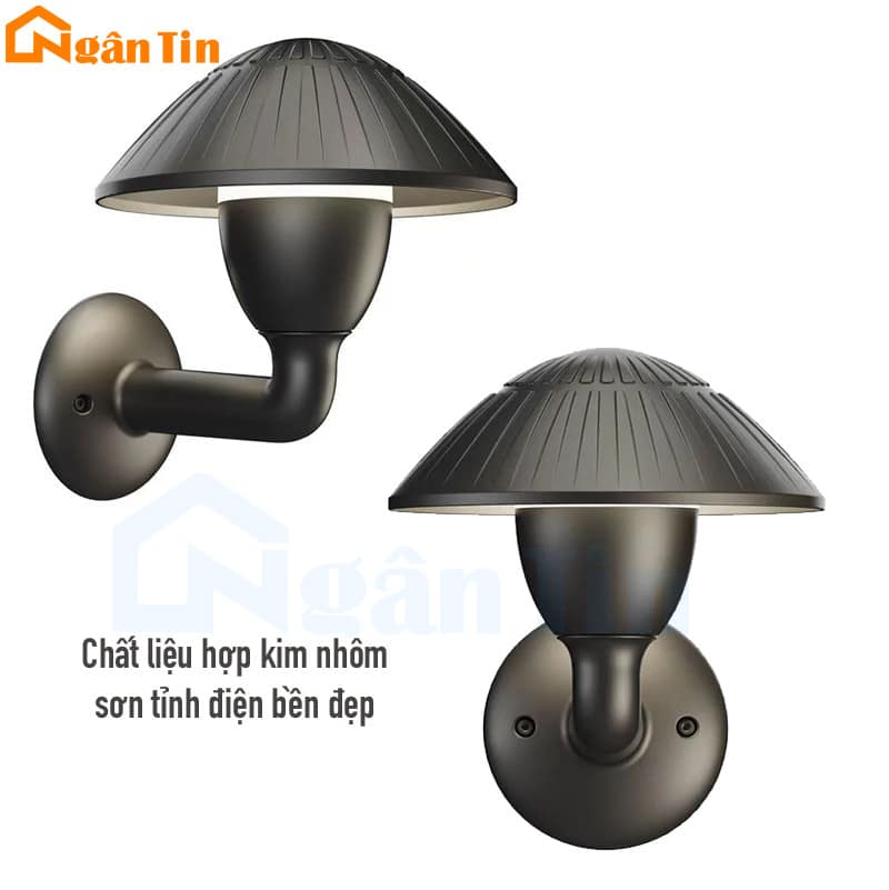 Đèn gắn tường hình nấm treo tường trang trí ngoài trời chống nước 220V VNT742 Ngân Tin 10 den treo tuong gan tuong ngoai troi trang tri trong nha cau thang 220v vnt742 ngan tin 6