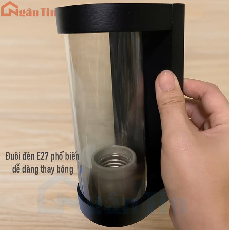 Đèn ốp tường gắn tường treo tường trang trí ngoài trời trong nhà E27 220V VNT1801 Ngân Tin 6 Đèn ốp tường gắn tường treo tường trang trí ngoài trời trong nhà E27 220V VNT1801 Ngân Tin - Image 6