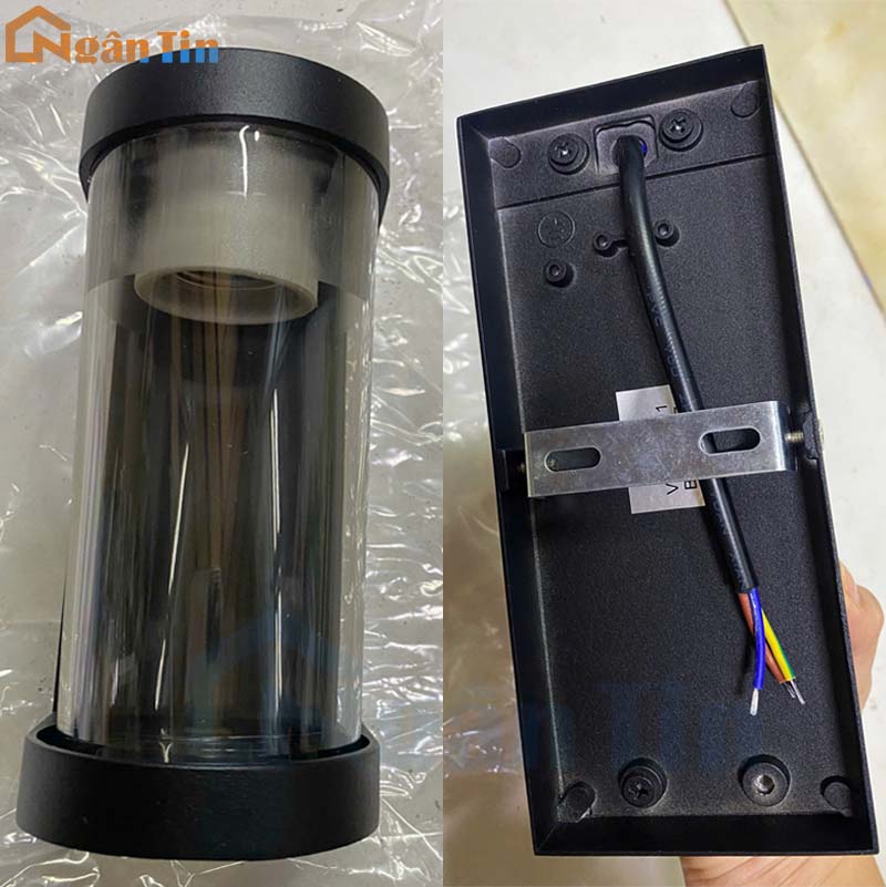 Đèn ốp tường gắn tường treo tường trang trí ngoài trời trong nhà E27 220V VNT1801 Ngân Tin 10 den treo tuong gan tuong ngoai troi trang tri trong nha cau thang e27 220v vnt1801 ngan tin 8