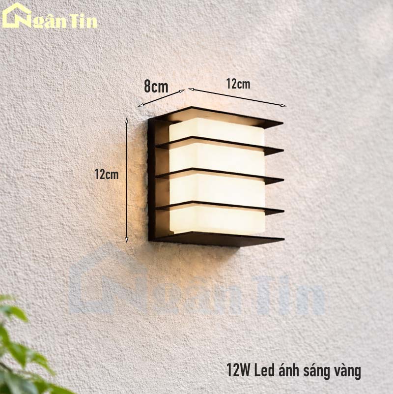 Đèn ốp tường ngoài trời gắn tường treo tường trang trí cổng hành lang cầu thang 220V VNT1078 Ngân Tin 12 den gan tuong treo tuong ngoai troi chong nuoc trang tri cau thang 220v vnt1078 ngan tin 5