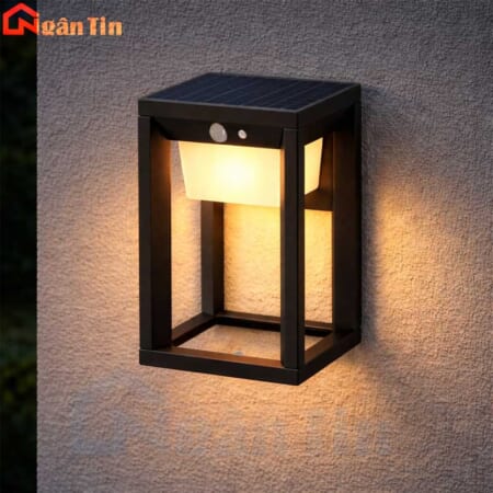 Đèn năng lượng mặt trời gắn tường ốp tường NLMT trang trí ngoài trời sân vườn ODL7006 Ngân Tin
