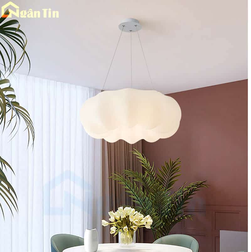 Đèn trần thả hình đám mây đèn mâm trang trí phòng khách phòng ngủ bàn ăn Led 3 màu THD1101 Ngân Tin 5 Đèn trần thả hình đám mây đèn mâm trang trí phòng khách phòng ngủ bàn ăn Led 3 màu THD1101 Ngân Tin - Image 5