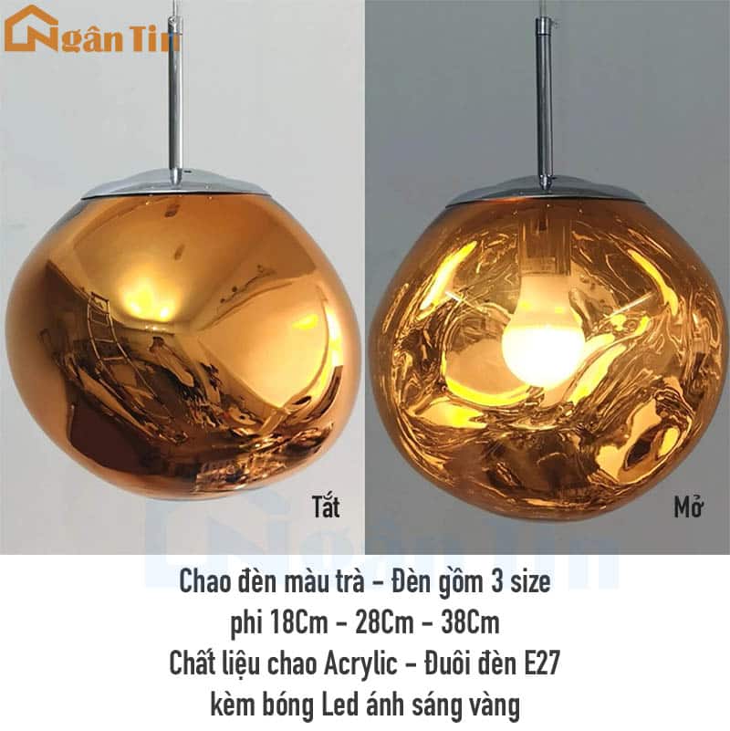 Đèn thả trần viên sỏi trang trí phòng khách phòng ngủ bàn ăn quầy bar E27 220V THD75 Ngân Tin 17 den tha tran vien soi trang tri phong ngu ban an quay bar thd75 ngan tin 9