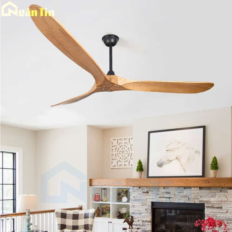 Quạt Trần 3 Cánh Gỗ Quạt Treo Trần Cao Cấp Trang Trí Sảnh Phòng Khách Quán Cà phê VIFA607 Ngân Tin 6 Quạt Trần 3 Cánh Gỗ Quạt Treo Trần Cao Cấp Trang Trí Sảnh Phòng Khách Quán Cà phê VIFA607 Ngân Tin - Image 6