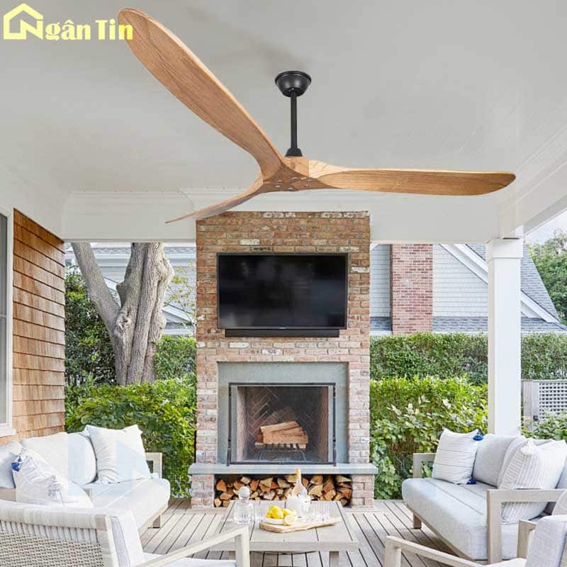Quạt Trần 3 Cánh Gỗ Quạt Treo Trần Cao Cấp Trang Trí Sảnh Phòng Khách Quán Cà phê VIFA607 Ngân Tin 4 Quạt Trần 3 Cánh Gỗ Quạt Treo Trần Cao Cấp Trang Trí Sảnh Phòng Khách Quán Cà phê VIFA607 Ngân Tin - Image 4