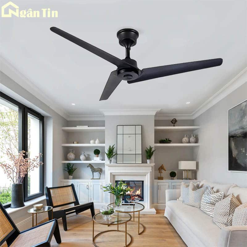 Quạt Trần 3 Cánh ABS Quạt Trần Trang Trí Phòng Khách Phòng Ngủ Bàn Ăn QVIFA911 Ngân Tin 1 quat-tran-3-canh-abs-quat-tran-trang-tri-phong-khach-qvifa911-ngan-tin