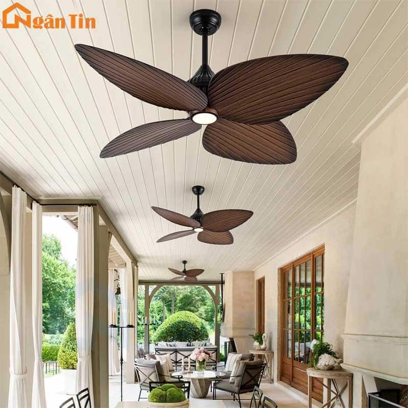 Quạt Trần 5 Cánh hình lá cọ quạt trần đèn Trang Trí Phòng Khách Bàn Ăn Phòng Ngủ VF439 Ngân Tin 5 Quạt Trần 5 Cánh hình lá cọ quạt trần đèn Trang Trí Phòng Khách Bàn Ăn Phòng Ngủ VF439 Ngân Tin - Image 5