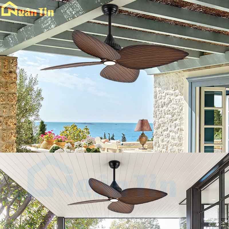 Quạt Trần 5 Cánh hình lá cọ quạt trần đèn Trang Trí Phòng Khách Bàn Ăn Phòng Ngủ VF439 Ngân Tin 4 Quạt Trần 5 Cánh hình lá cọ quạt trần đèn Trang Trí Phòng Khách Bàn Ăn Phòng Ngủ VF439 Ngân Tin - Image 4