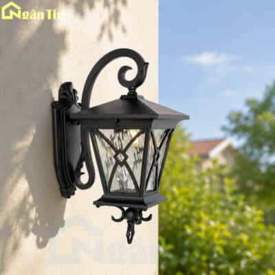Đèn tường cổ điển ngoài trời chống nước trang trí cổng hành lang E27 220V GTNT13 Ngân Tin