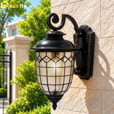 Đèn tường cổ điển ngoài trời chống nước trang trí cổng hành lang E27 220V VNT24 Ngân Tin