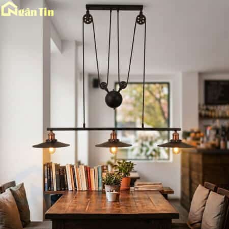Đèn thả trần cổ điển vintage trang trí bàn ăn quầy bar quán cà phê E27 220V TTK04N3 Ngân Tin