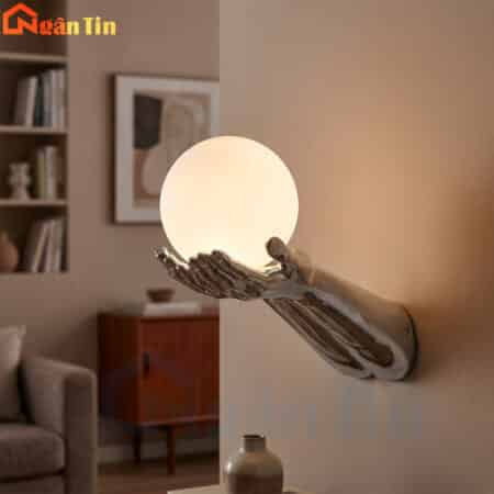 Đèn gắn tường hình bàn tay đèn decor phòng ngủ trang trí quán cafe phòng khách 220V GT421 Ngân Tin