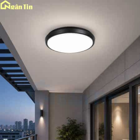 Đèn LED Ốp Trần Ban Công Tròn Chống Nước Hiện Đại Đèn Mâm Ốp Trần Mái Hiên 220V OPNT02 Ngân Tin