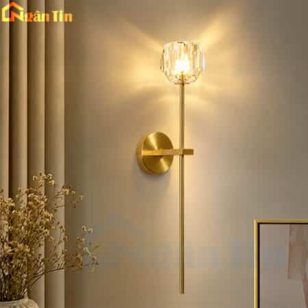Đèn tường pha lê hiện đại trang trí cầu thang phòng ngủ phòng khách 220V VK105 Ngân Tin