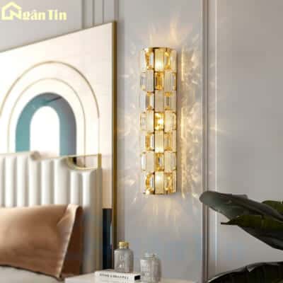 Đèn tường pha lê hiện đại trang trí cầu thang phòng ngủ phòng khách 220V VPL51T5 Ngân Tin