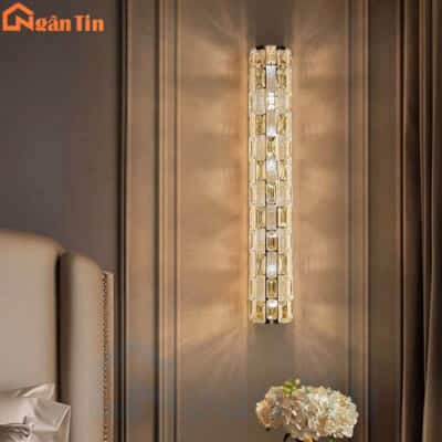Đèn tường pha lê hiện đại trang trí cầu thang phòng ngủ phòng khách VPL51T8 Ngân Tin