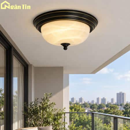 Đèn Ốp Trần Ban Công Tròn Đèn Mâm Trang Trí Phòng Ngủ Phòng Khách E27 220V OD43 Ngân Tin