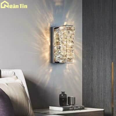 Đèn tường pha lê phòng khách trang trí sảnh phòng ngủ VPL28T28 Ngân Tin